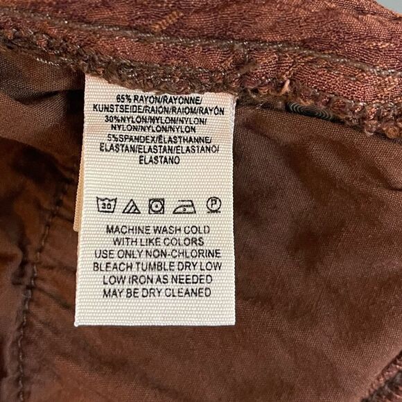 Free People Chocolate Jacquard Lace Skinny Pant | SZ 27 - Picture 5 of 10